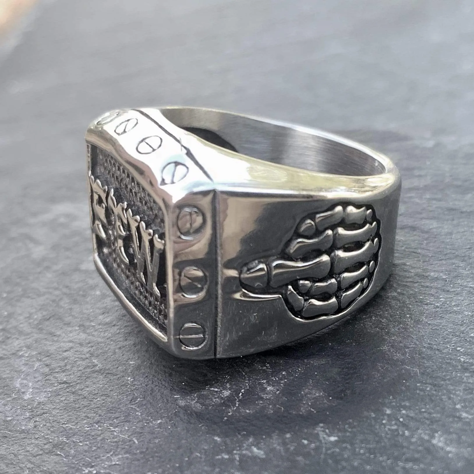 FTW Ring with Screws - Silver - R133 CLEARANCE