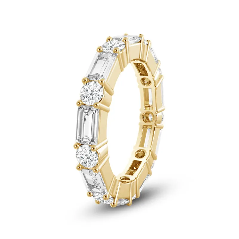 Geometric Sequence Diamond Eternity Ring
