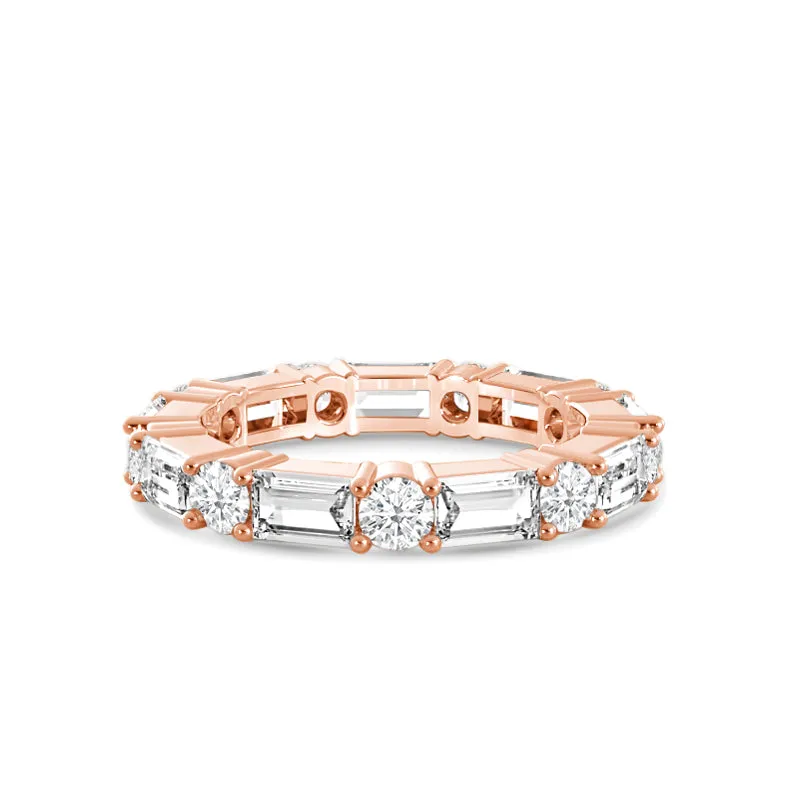 Geometric Sequence Diamond Eternity Ring