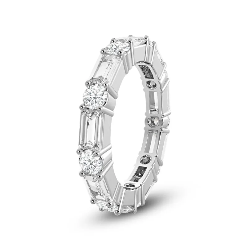 Geometric Sequence Diamond Eternity Ring