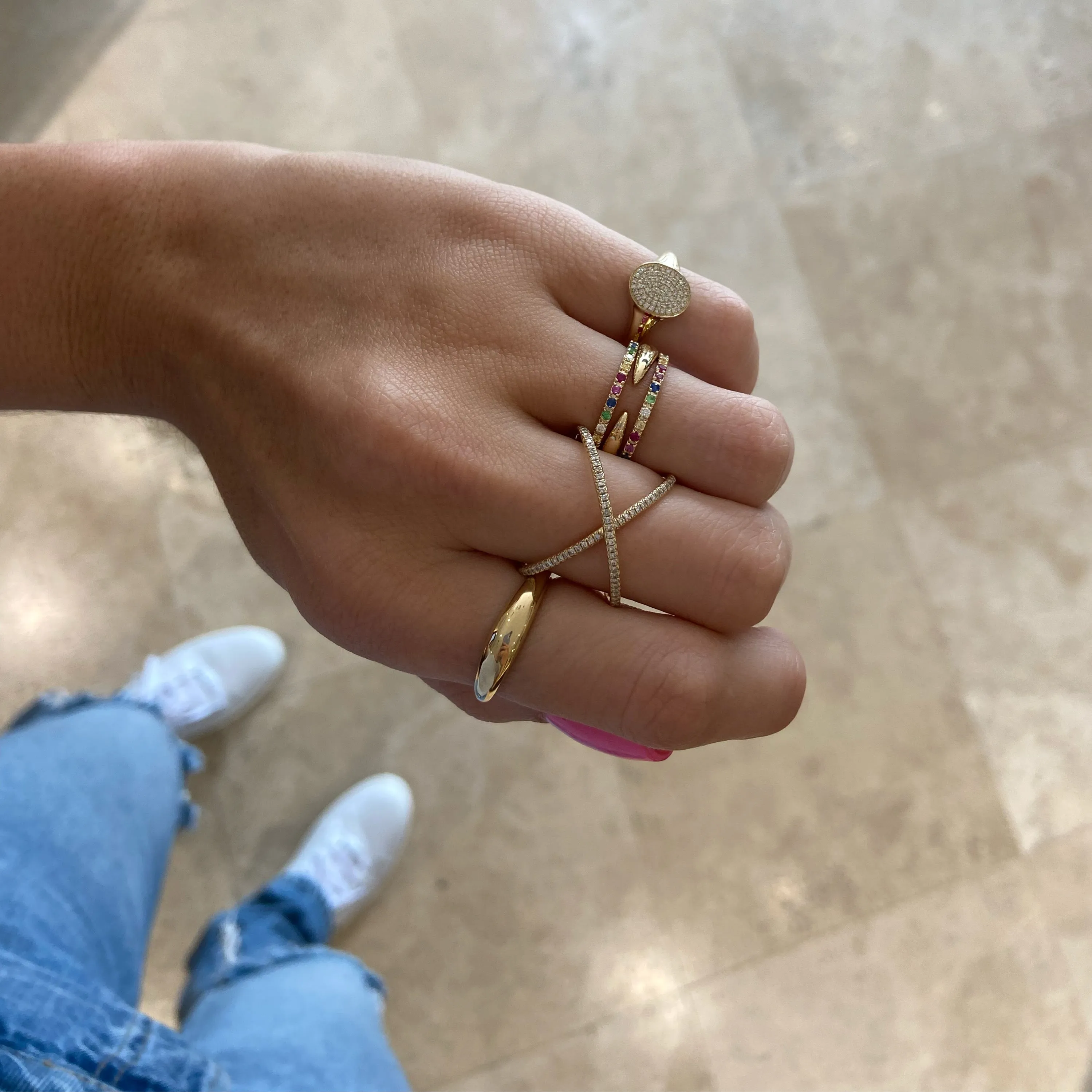Gold Claw Ring