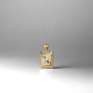 Gold Letter N Pendants | A-Z Gold Pendants