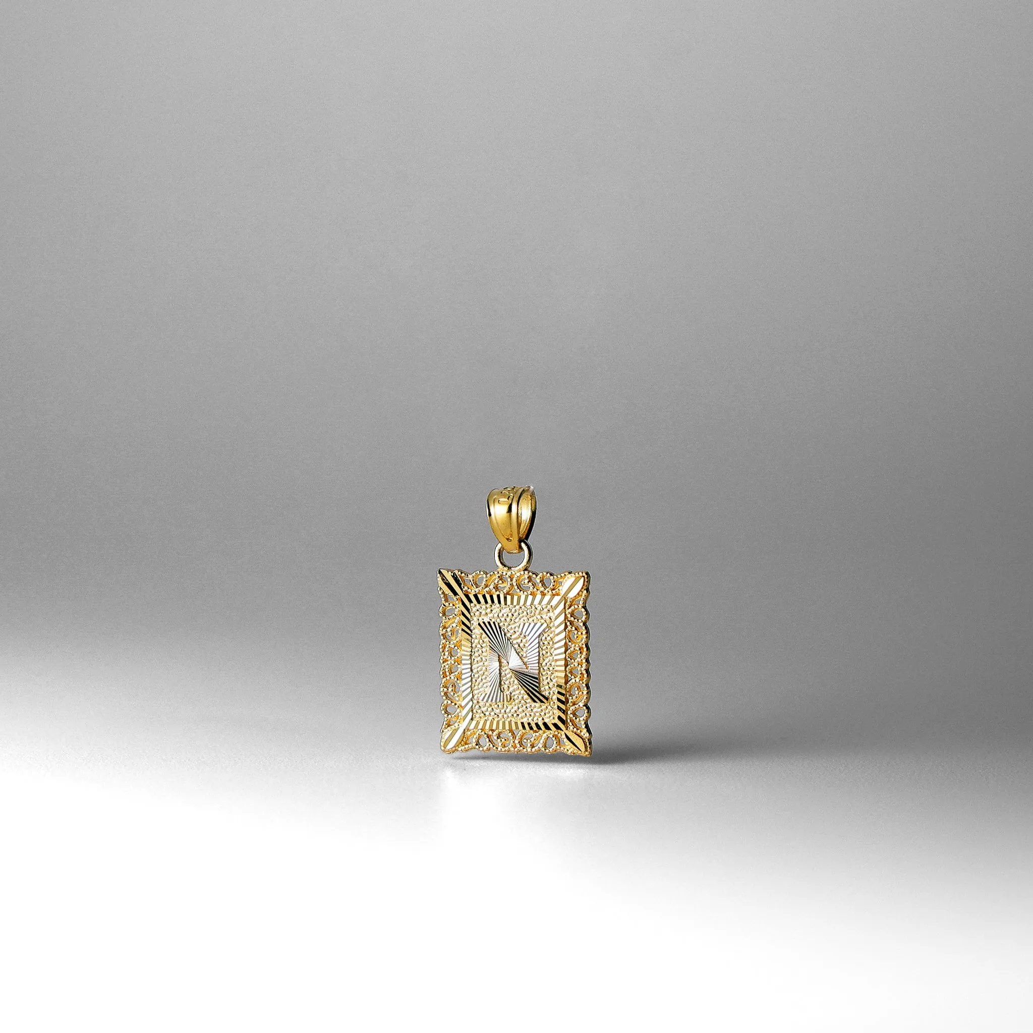 Gold Letter N Pendants | A-Z Gold Pendants