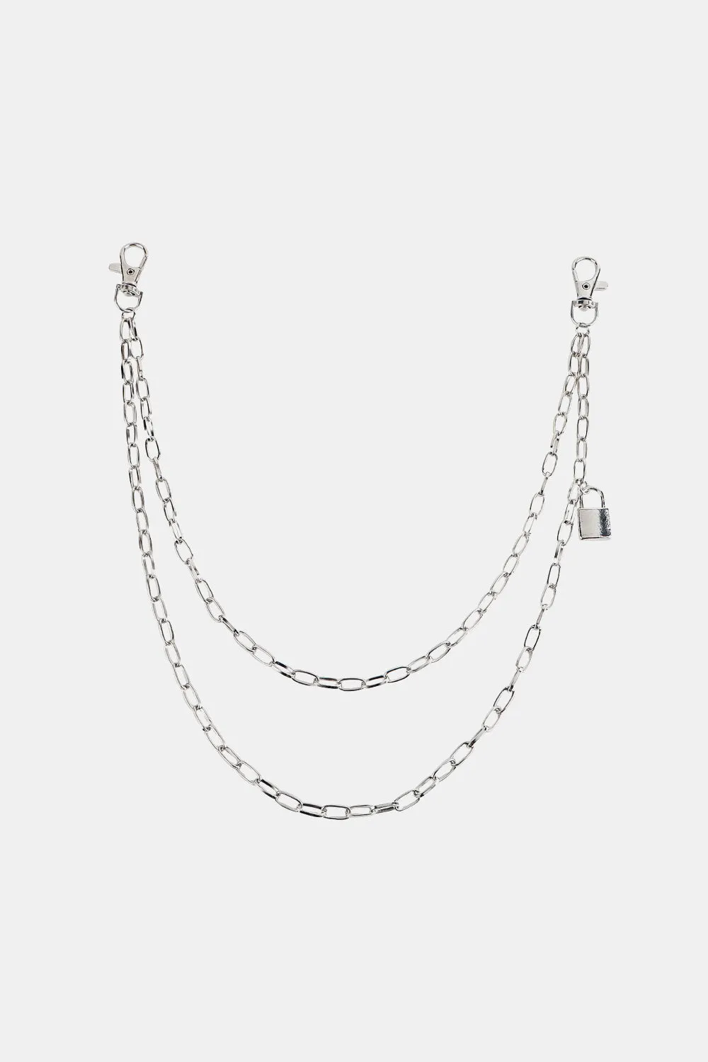 Got My Heart on Lock Double Layered Iron Chain Belt Addition