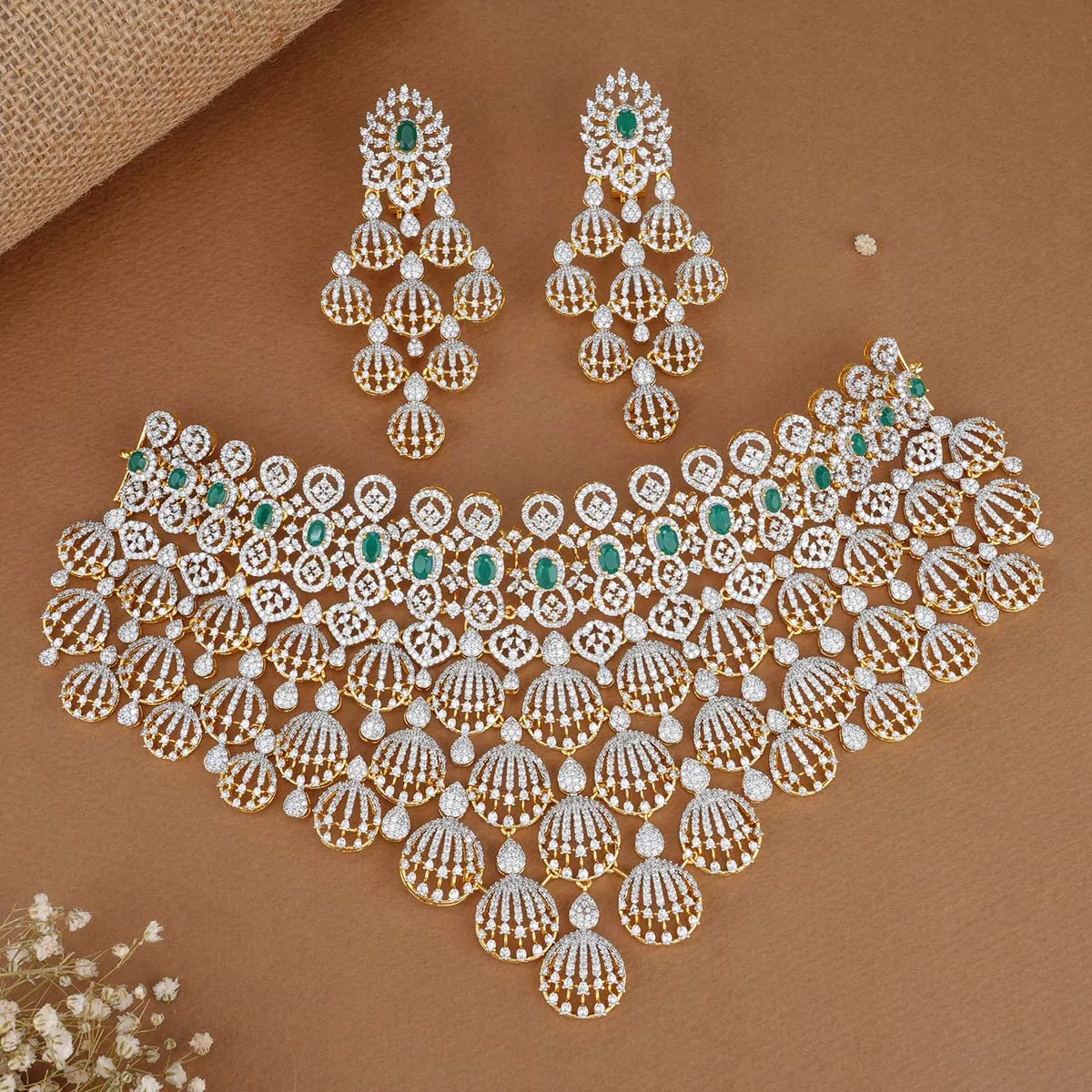 Graceful Grand Avikam Choker Set