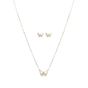 Graceful Wings Butterfly Necklace Set