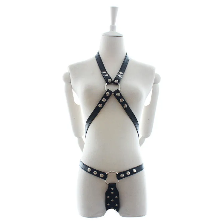 Halter Neck Fetish Body Harness