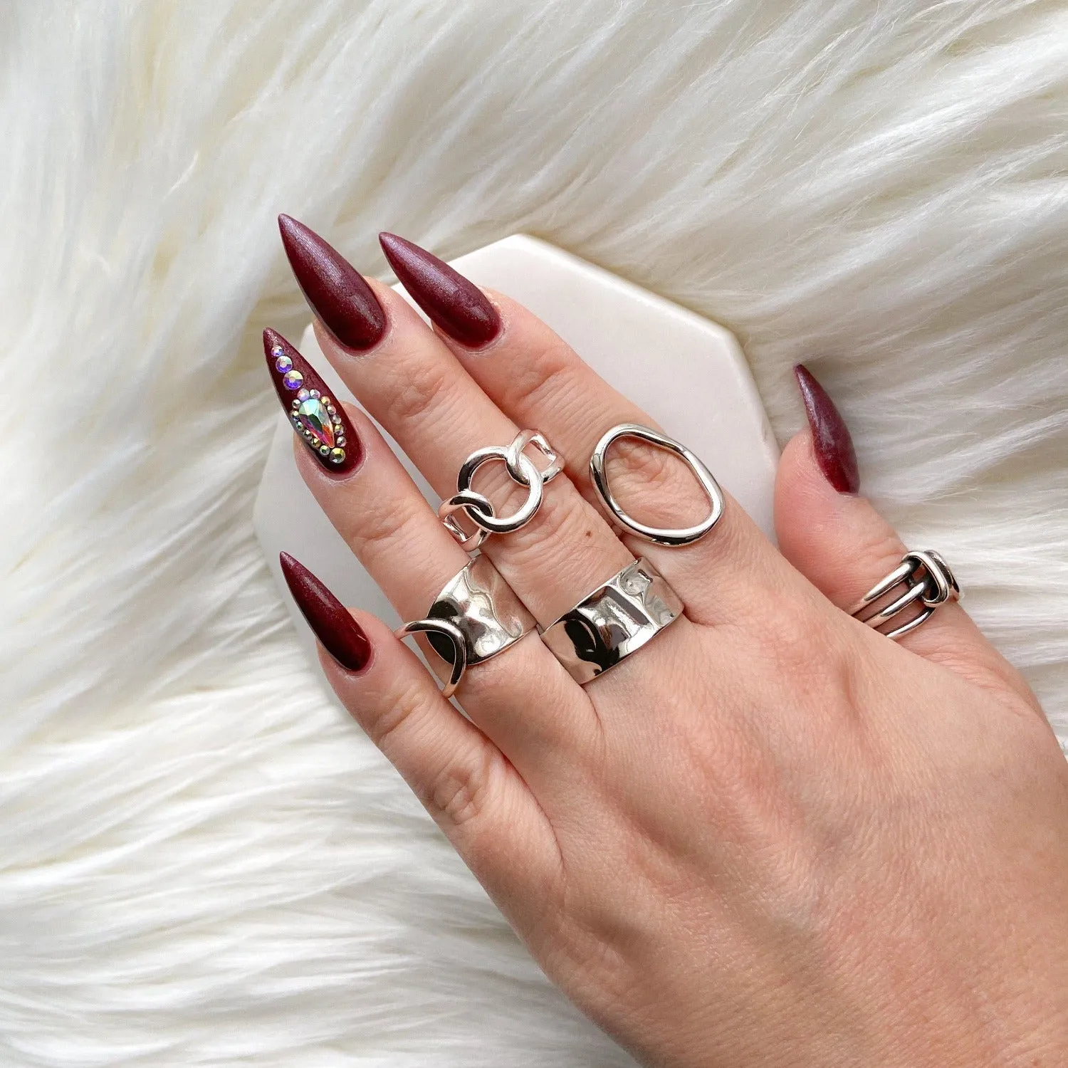 Hana Hammered Ring - 925 Silver