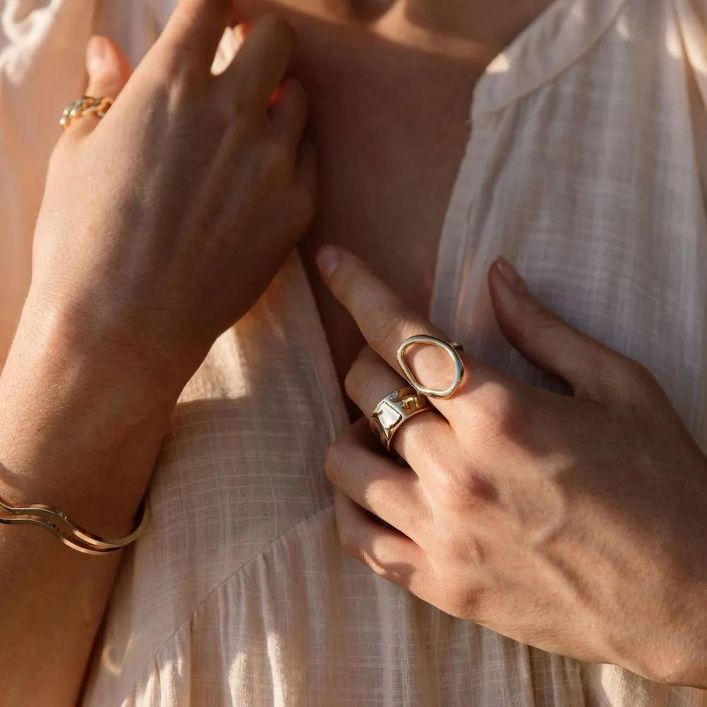Hana Hammered Ring - 925 Silver