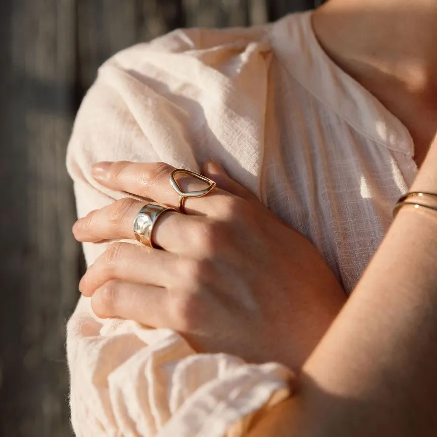 Hana Hammered Ring - 925 Silver