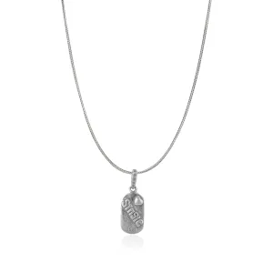 Happily Single 925 Rhodium Plated Snake Chain Pendants