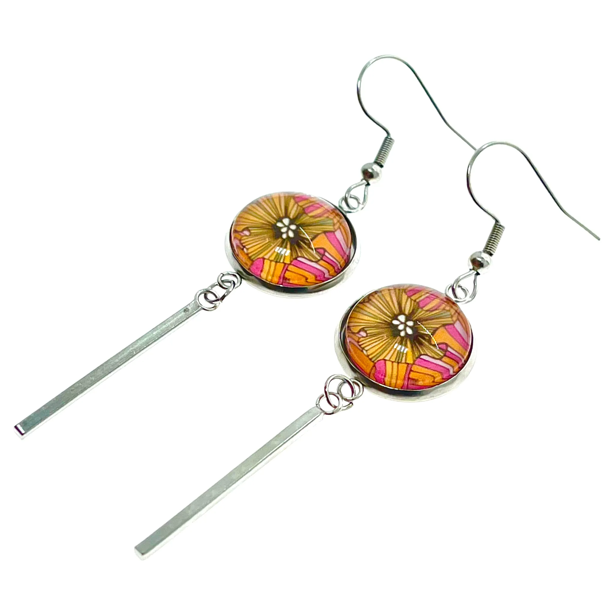 Happy Hawaiian Long Bar Earrings