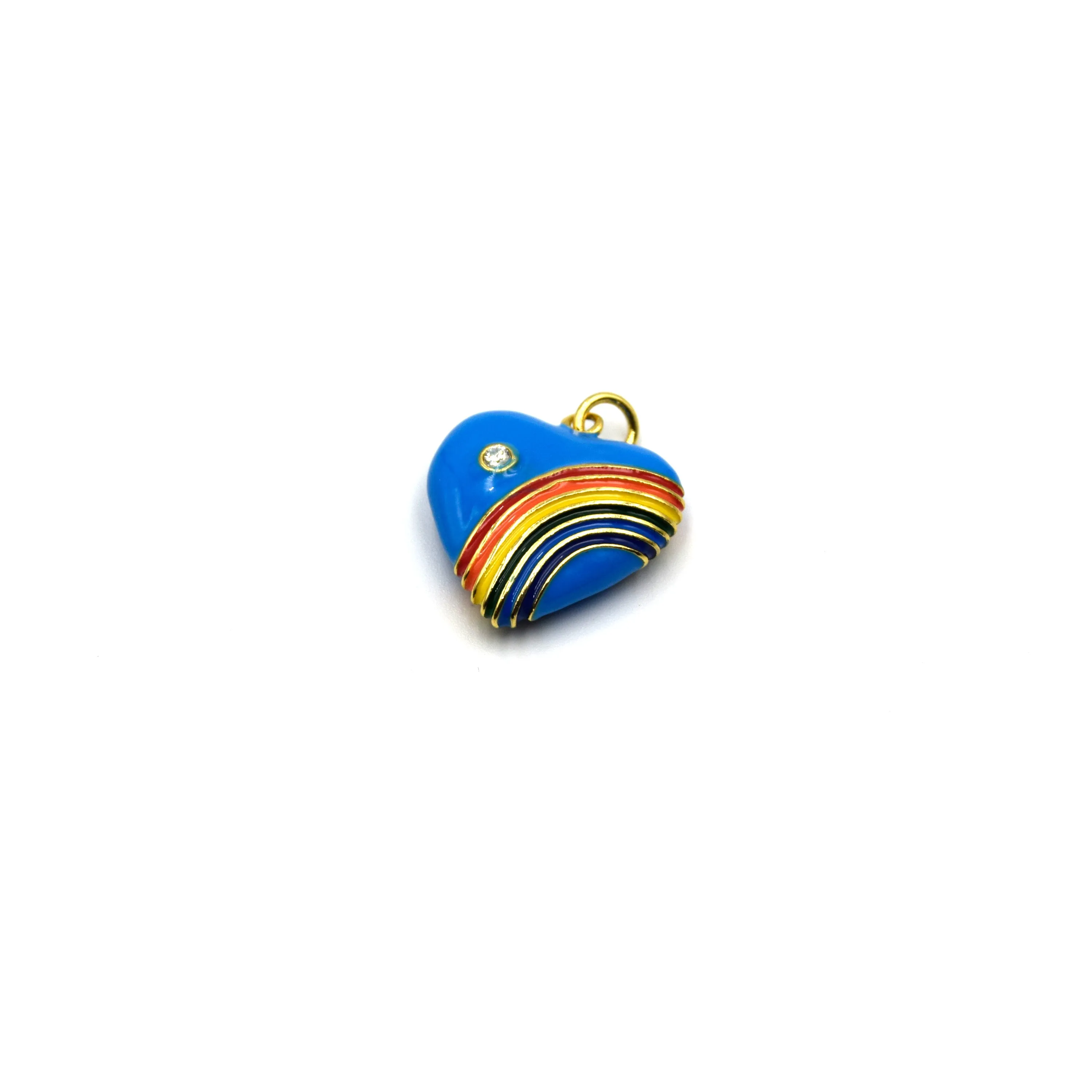 Heart Charms for Necklaces and Bracelets | Enamel Heart Pendants for Teen Jewelry