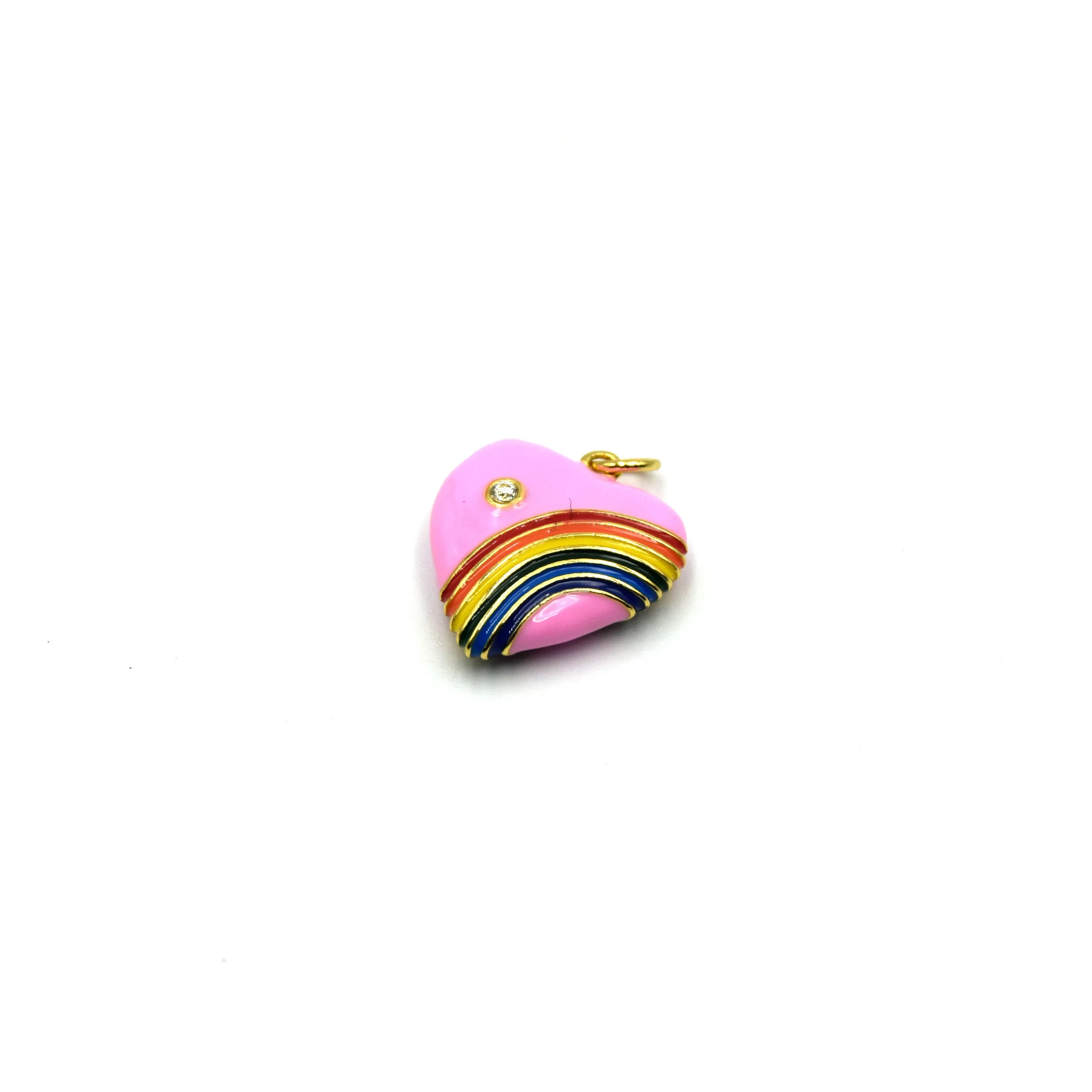 Heart Charms for Necklaces and Bracelets | Enamel Heart Pendants for Teen Jewelry