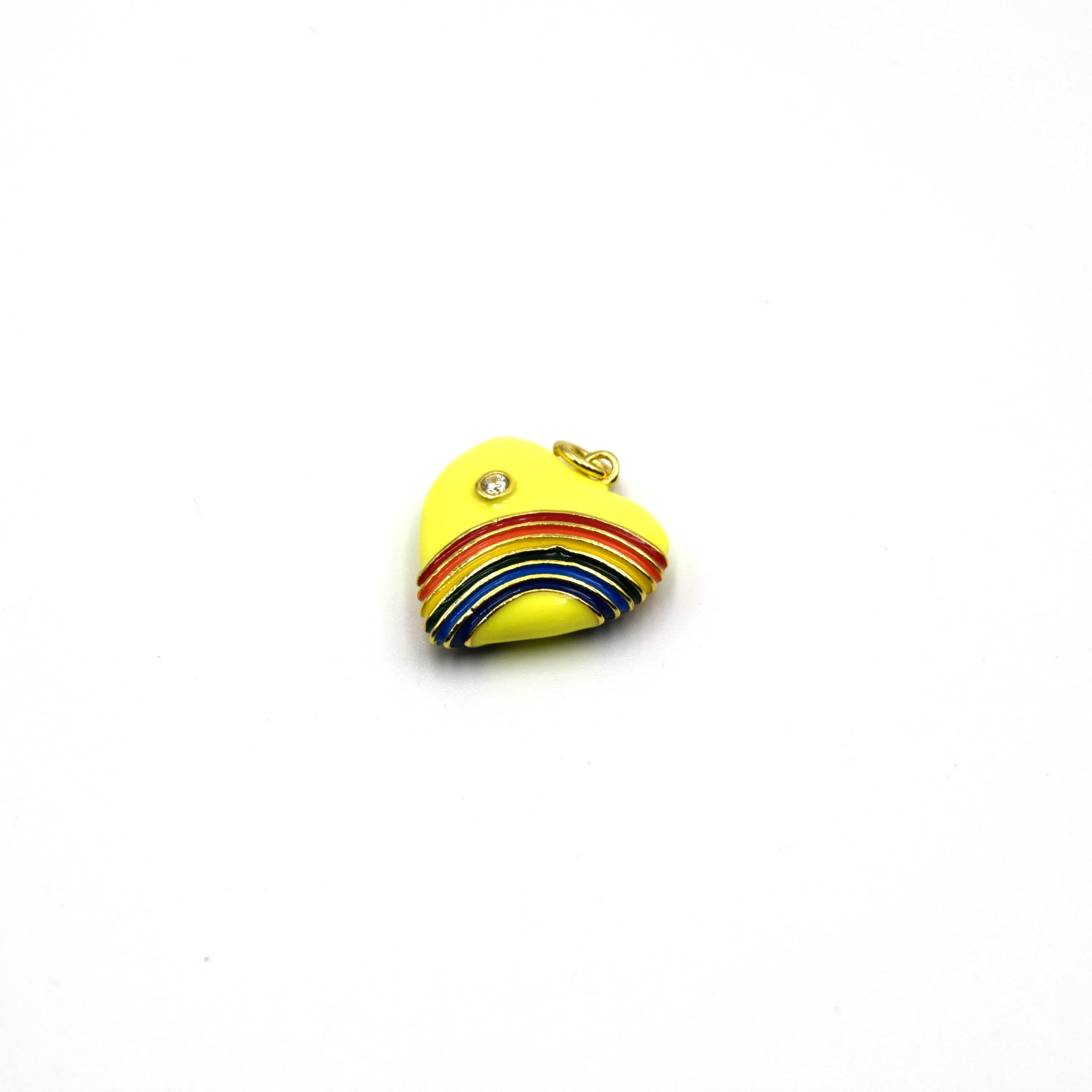 Heart Charms for Necklaces and Bracelets | Enamel Heart Pendants for Teen Jewelry
