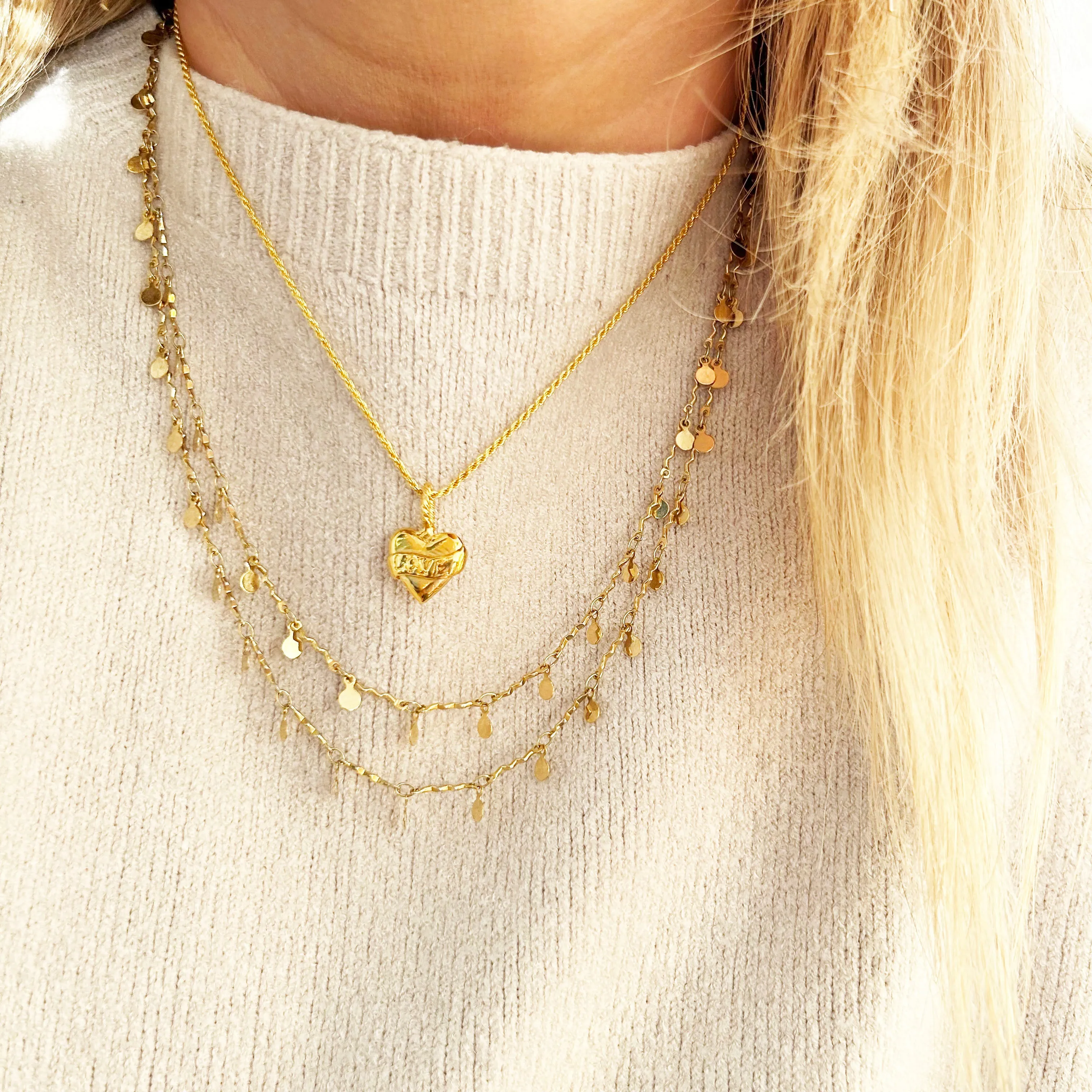 Heart Necklace | Gold Plated