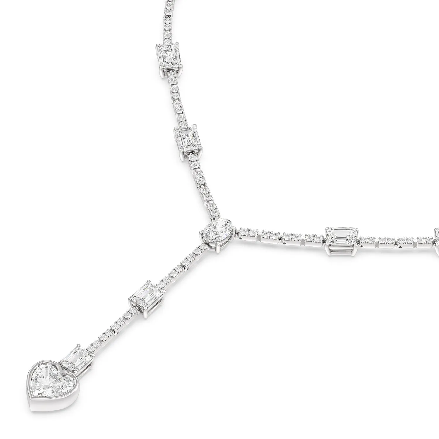 Heart Shape Drop Necklace