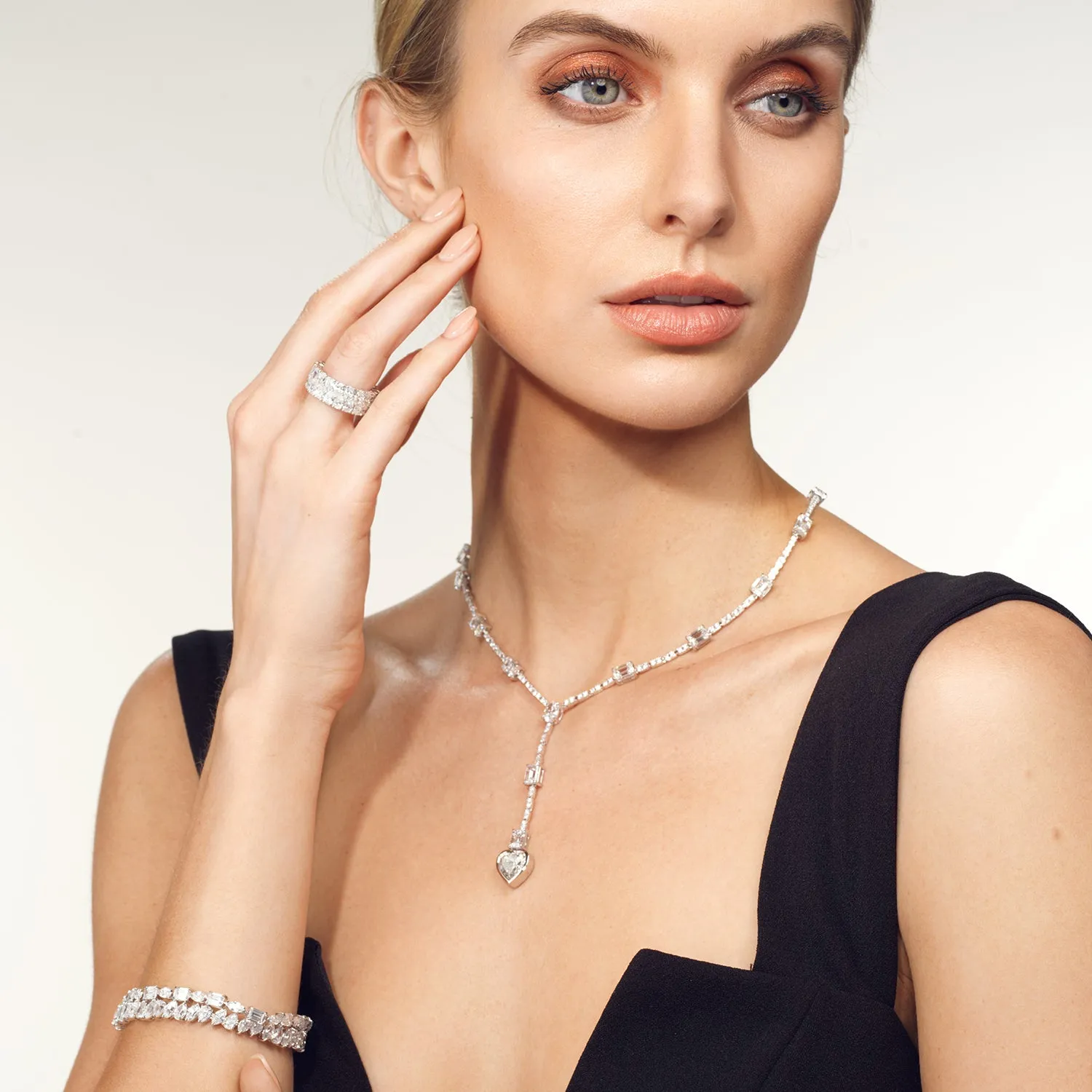 Heart Shape Drop Necklace