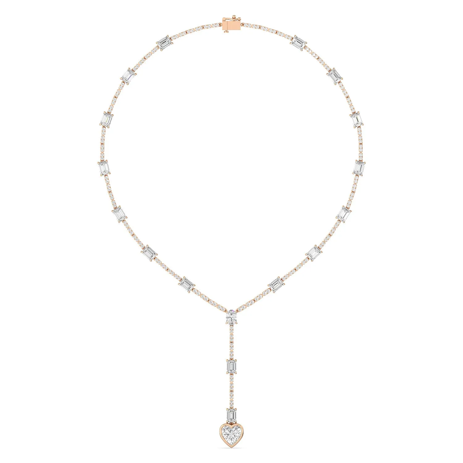 Heart Shape Drop Necklace