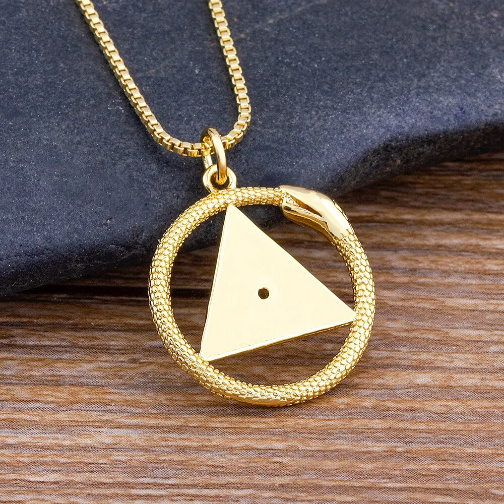 High Quality Zircon Evil Eye Pendant Charm Necklace Exquisite Women