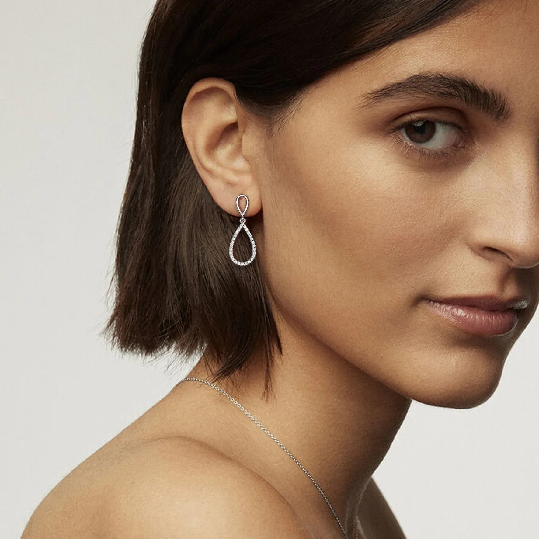 Infinity Teardrop Earrings