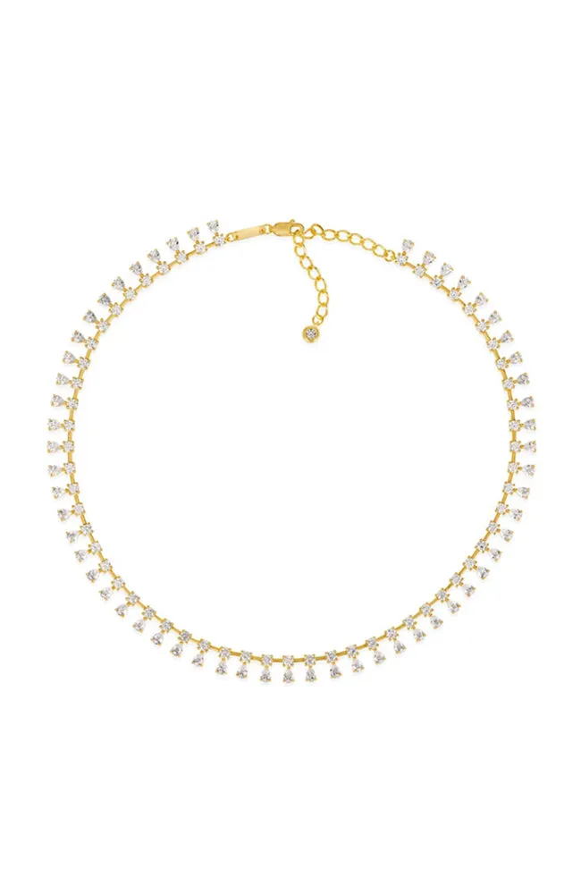 Kate 43 Diamond Crystalline Gold Necklace