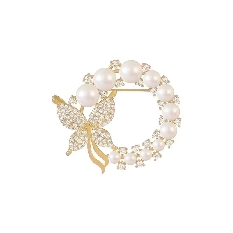 Korean Style Pin Butterfly No Inlaid Women'S Brooches