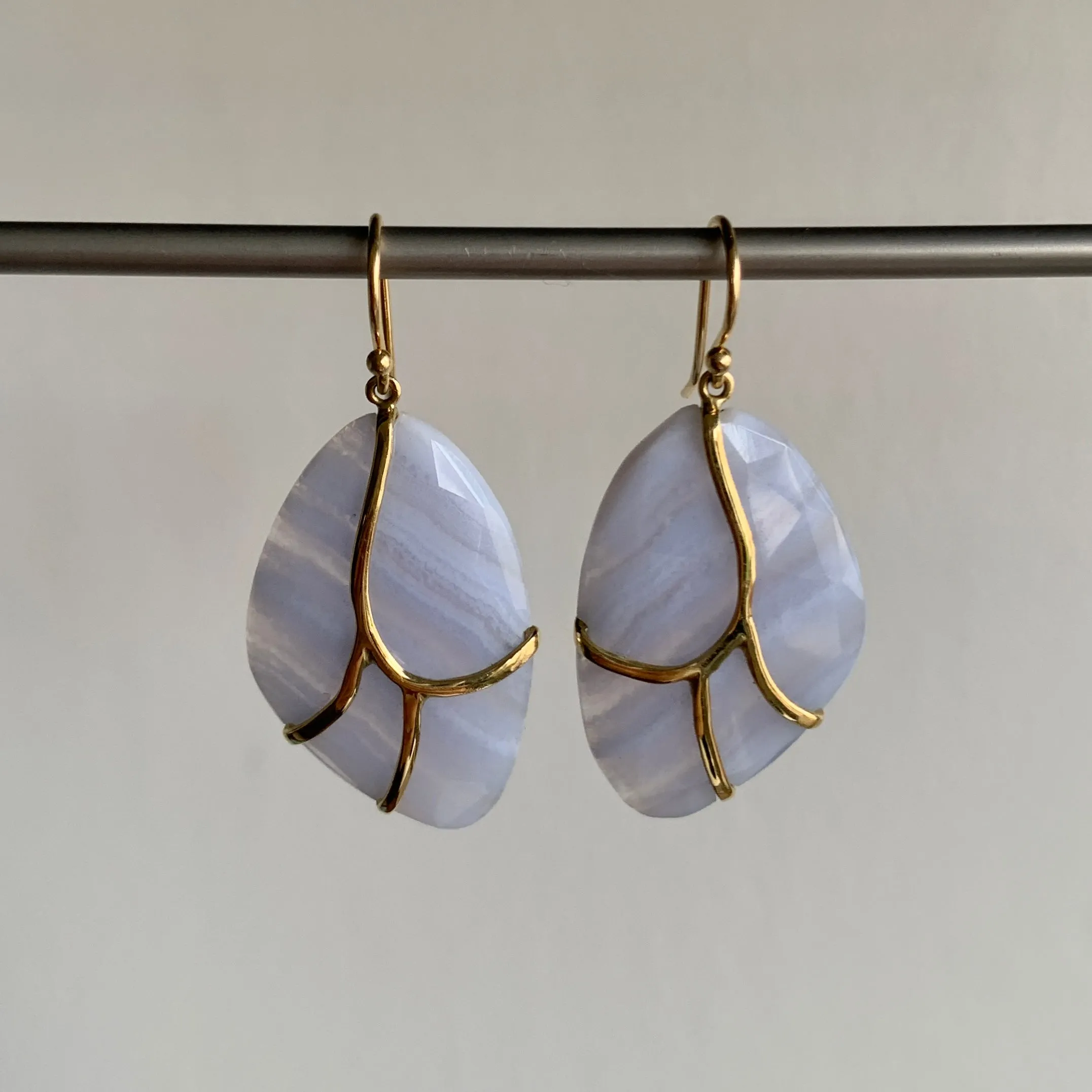 Lace Agate Butterfly Earrings