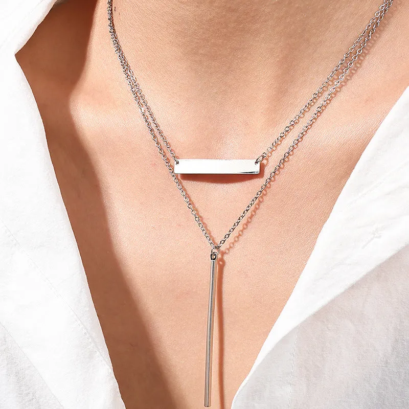 Layered Double Necklace Set - Vienna Verve Collection