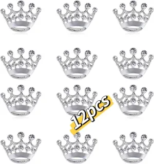 Lot of small crown brooch pins for women men set fashion elegant noble golden silver crown brooches pin for women's ladies brooches bulk