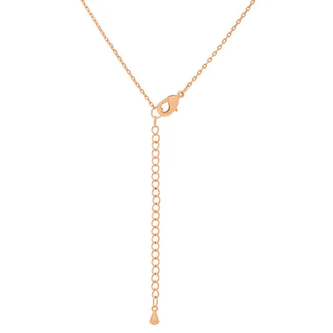 LOVCIA Rose Gold Tone Initial B Necklace Pendant
