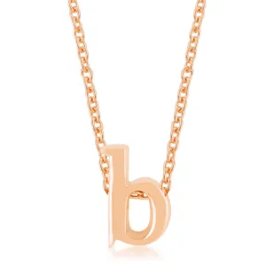 LOVCIA Rose Gold Tone Initial B Necklace Pendant