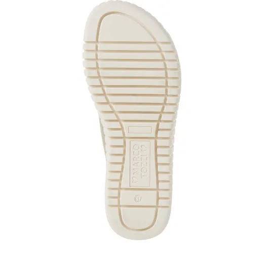 Low Wedge Sandal - PLATINUM