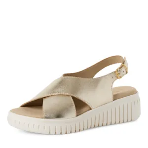 Low Wedge Sandal - PLATINUM