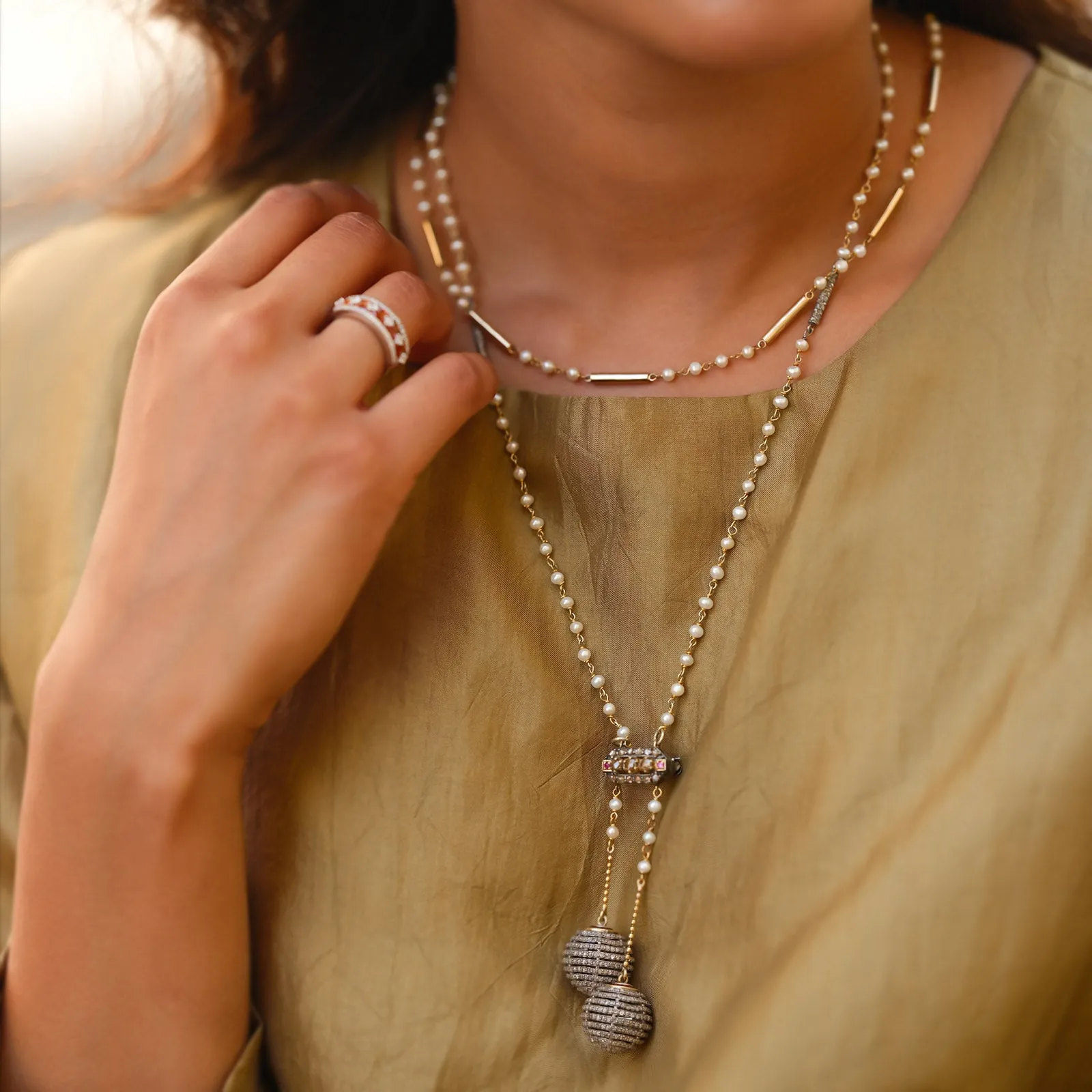 Luna Brooch and Necklace