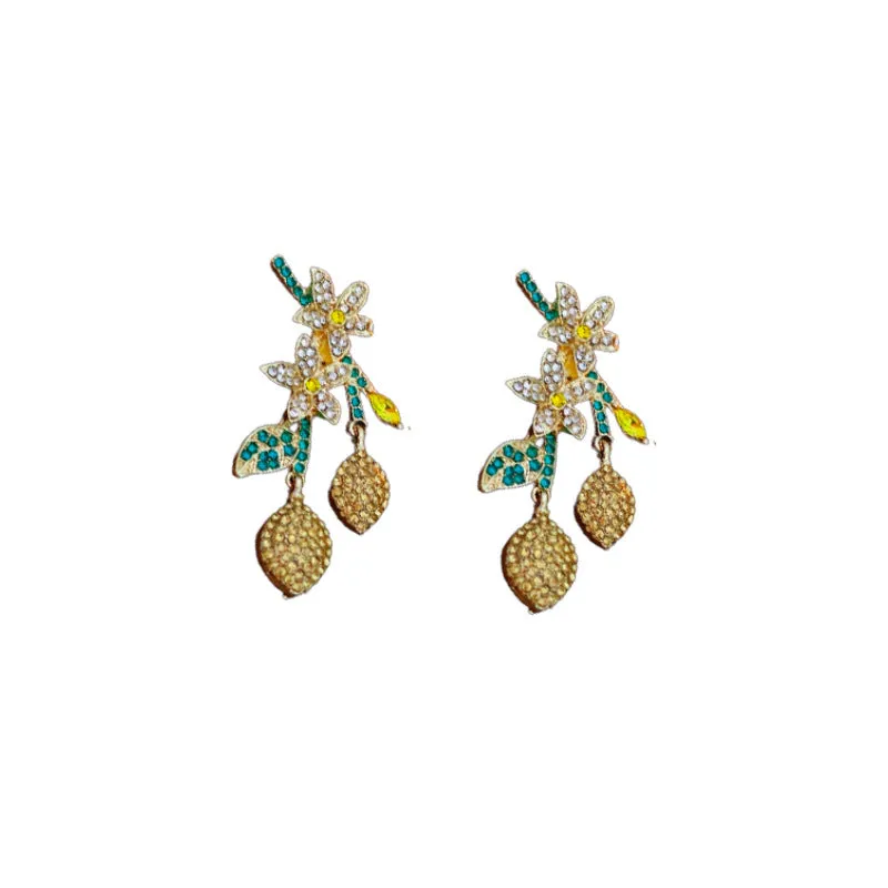 Luxurious Flower Flower Alloy Electroplating Earrings