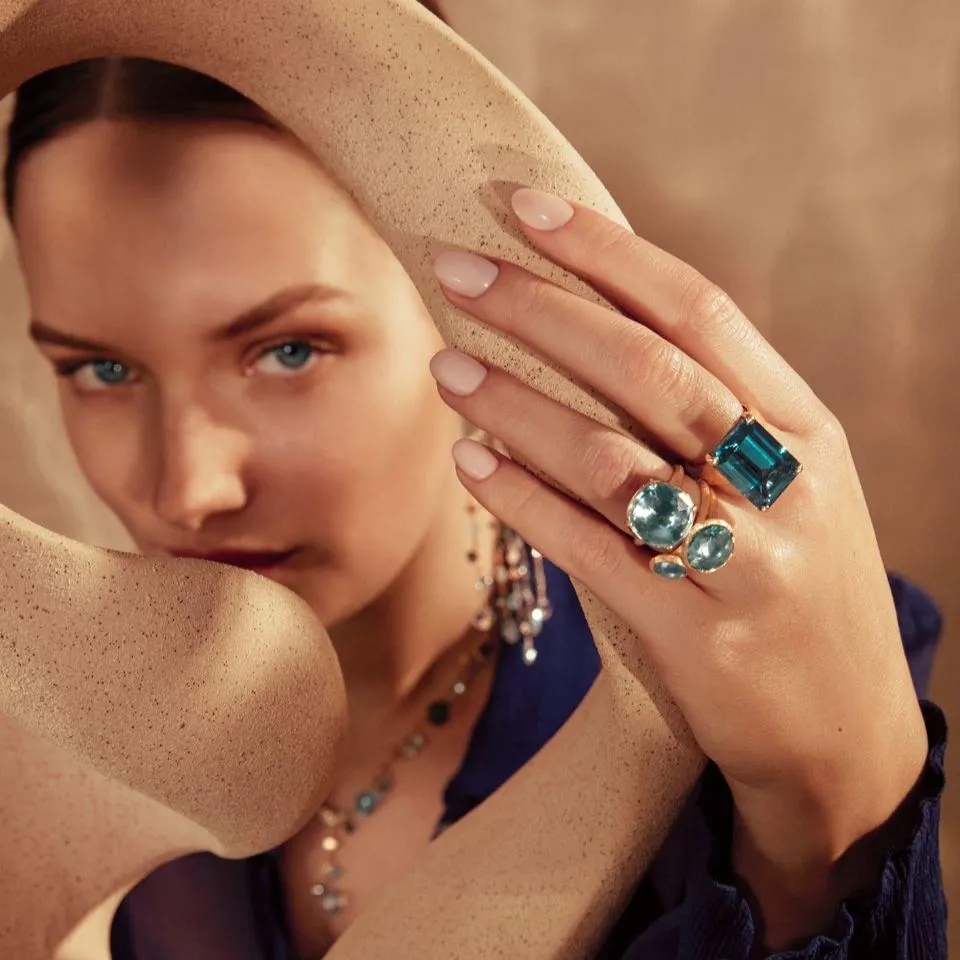 Marco Bicego Jaipur Champagne Quartz Cocktail Ring