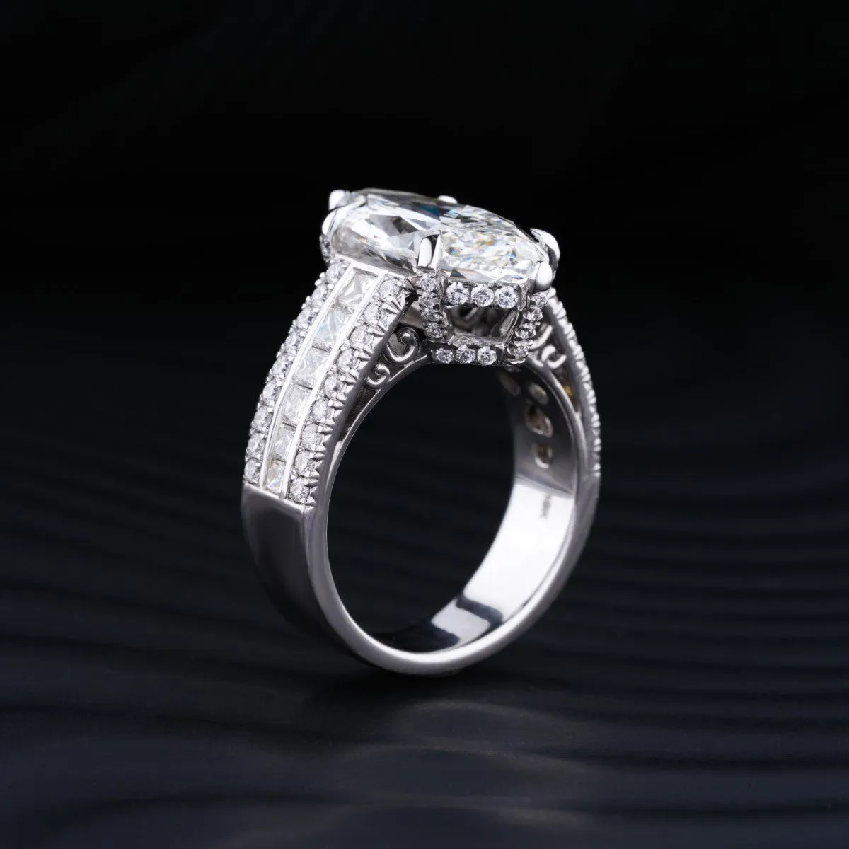 Marquise Cut Solitaire Diamond Ring