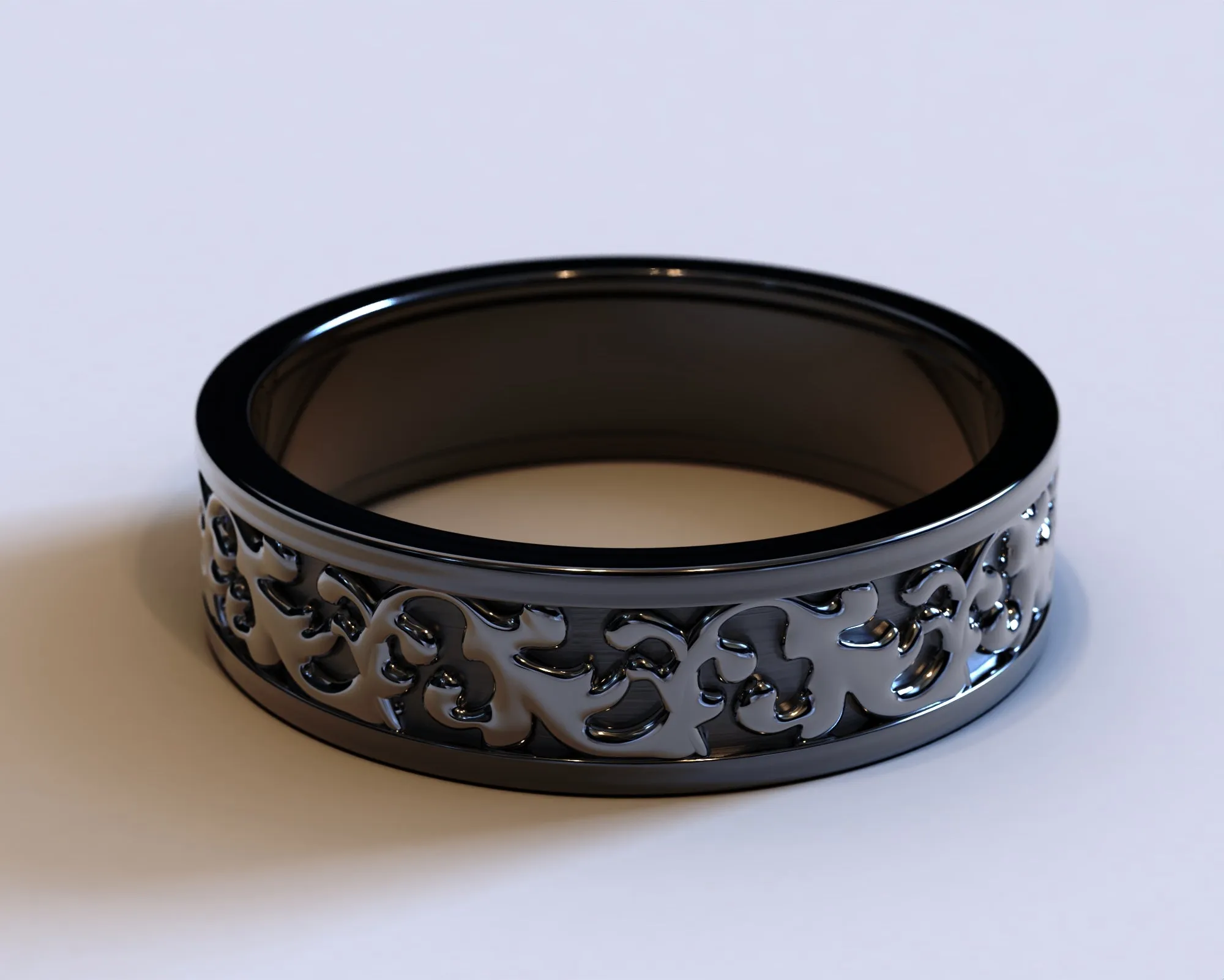 Matching Gothic Wedding Rings