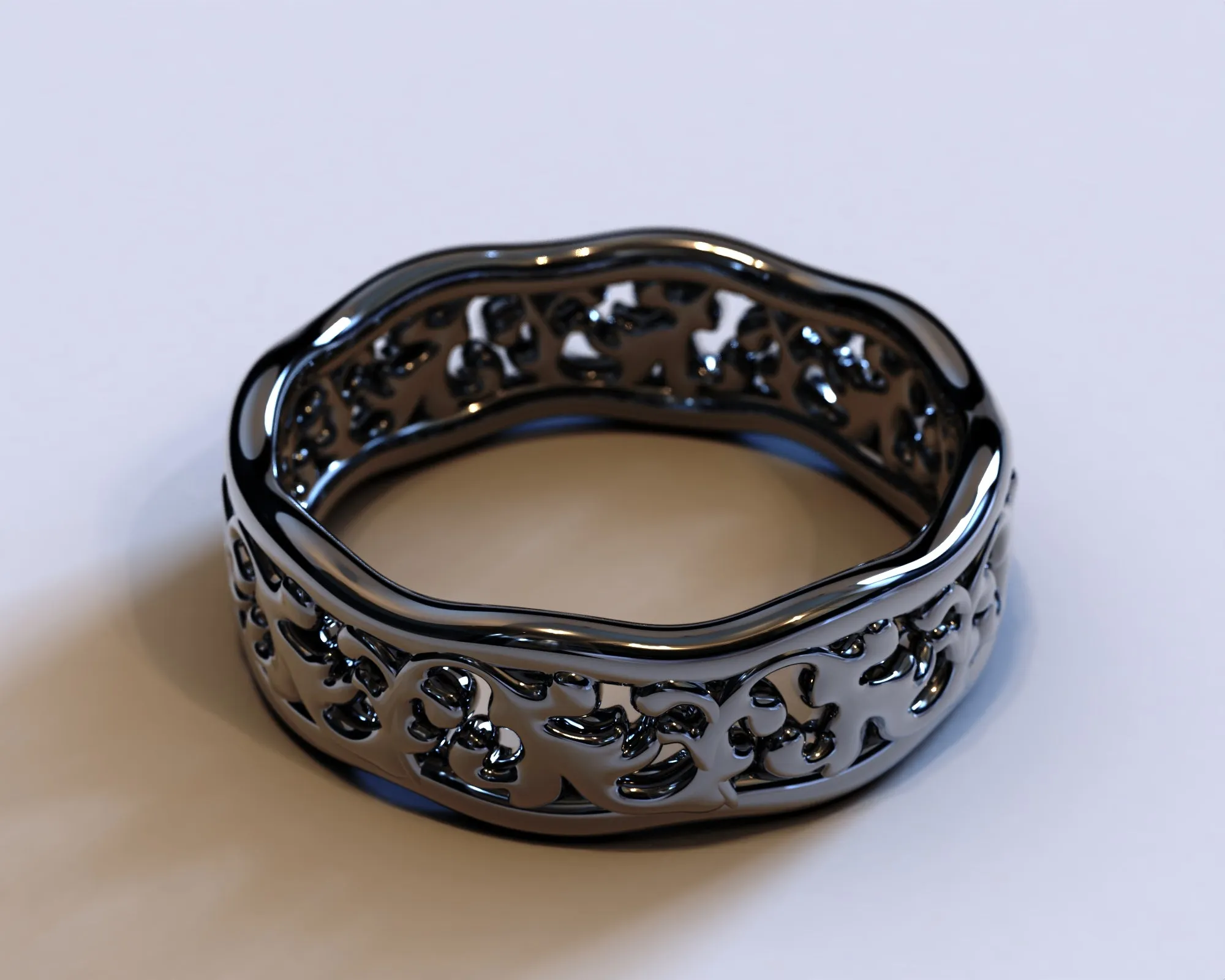 Matching Gothic Wedding Rings