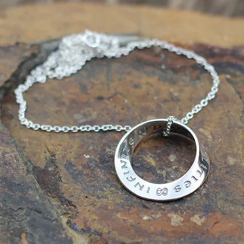 Möbius Necklace "Infinite Possibilities"