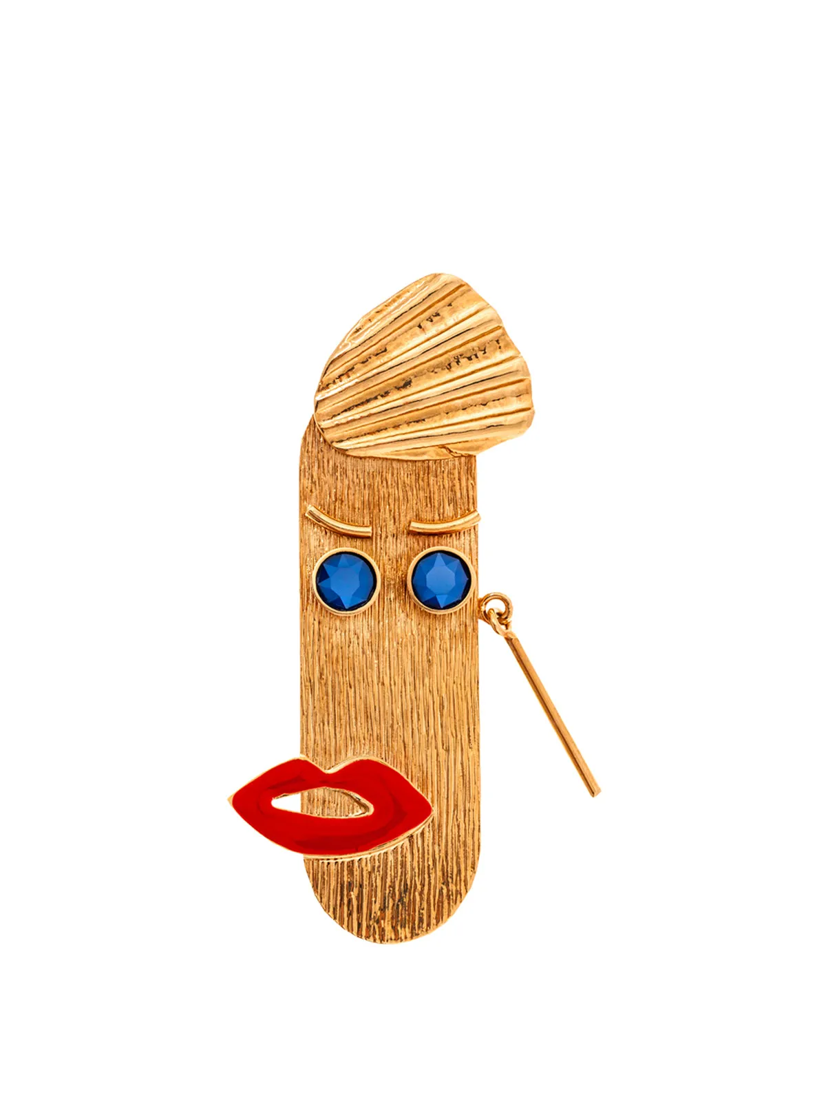 Mick Gold Plated Brass Pin