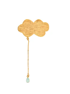 Molettee Cloud Brass Pin white