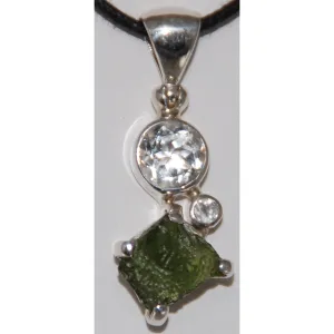 Mulit-stone Moldavite Pendant
