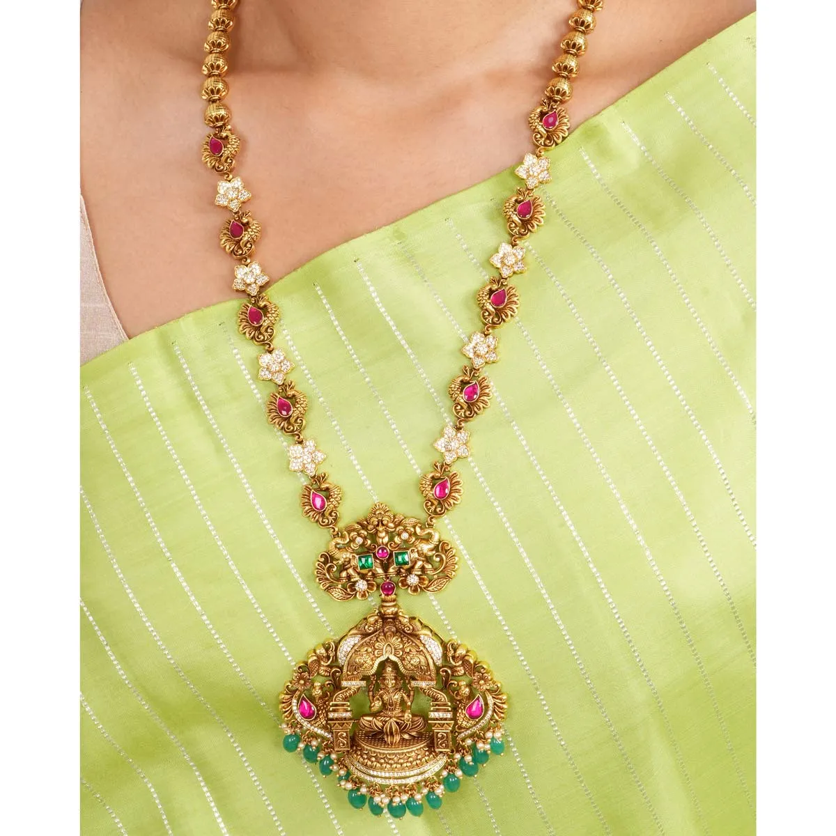 Nandhitha Nagas Long Necklace Set