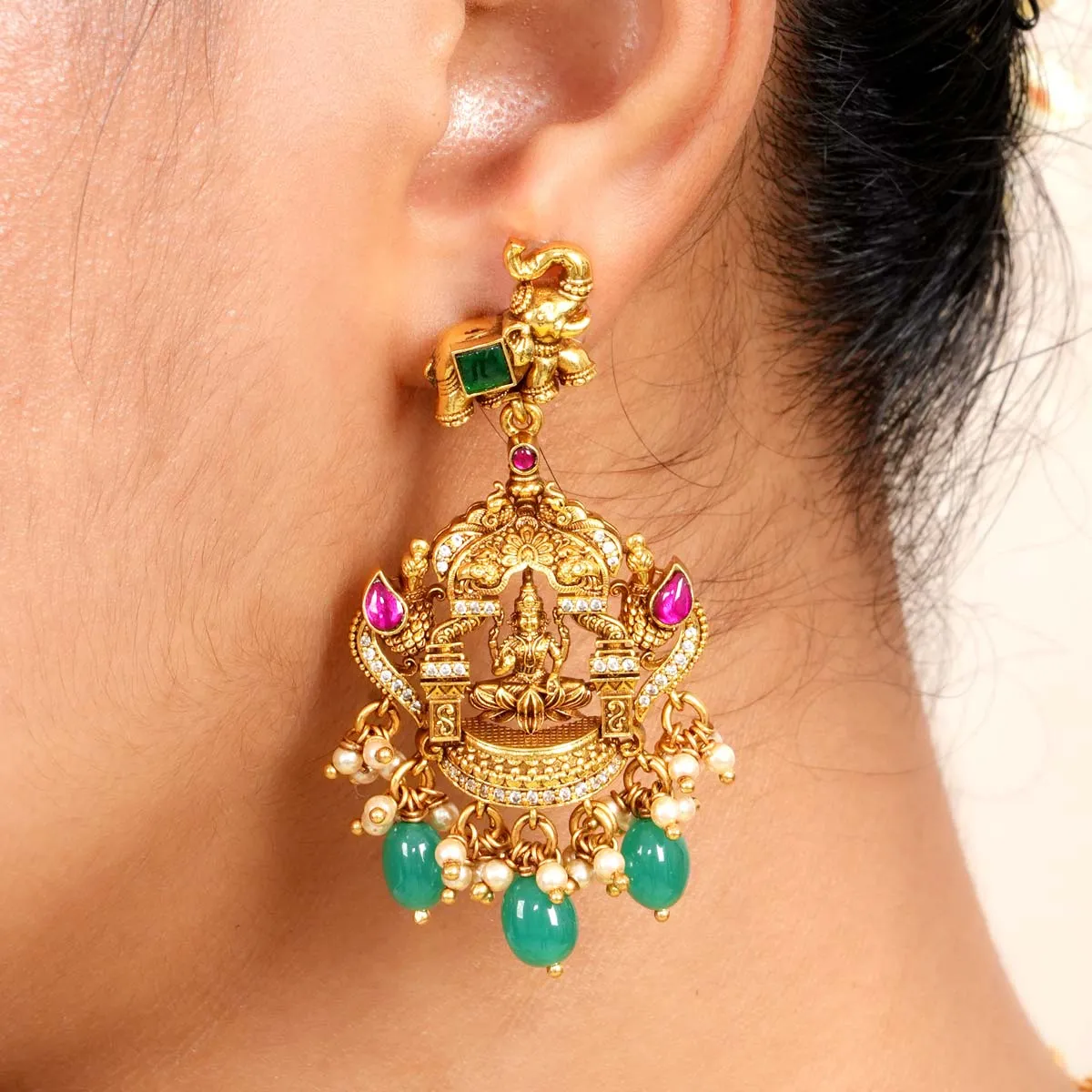 Nandhitha Nagas Long Necklace Set