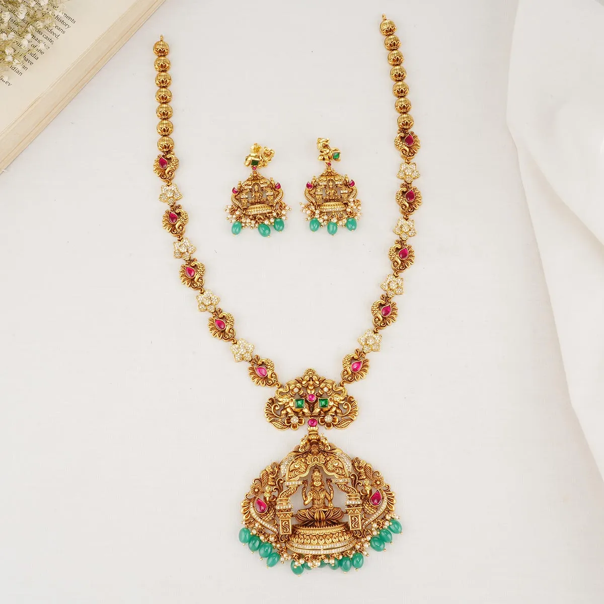Nandhitha Nagas Long Necklace Set