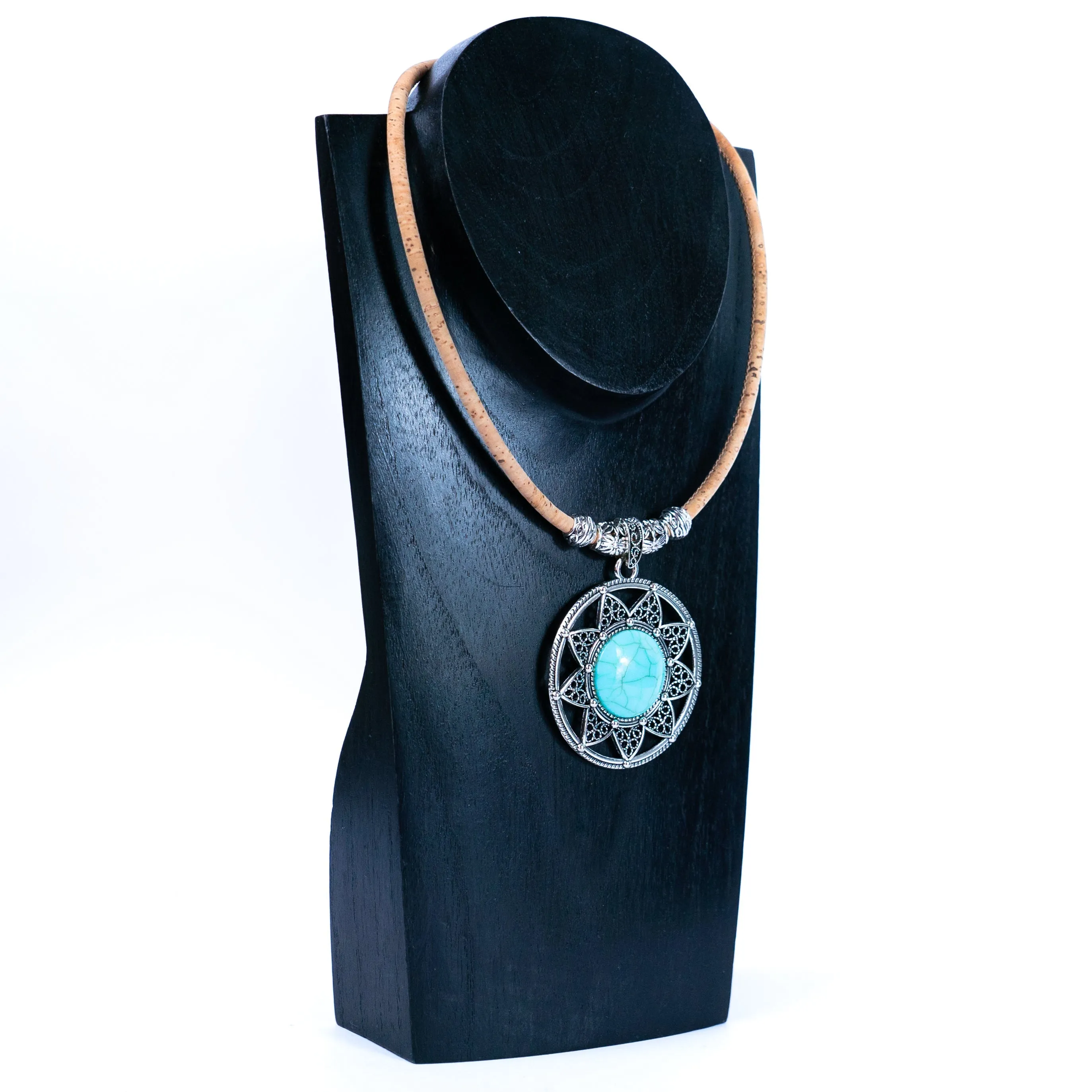 Natural Cork Charm Necklace