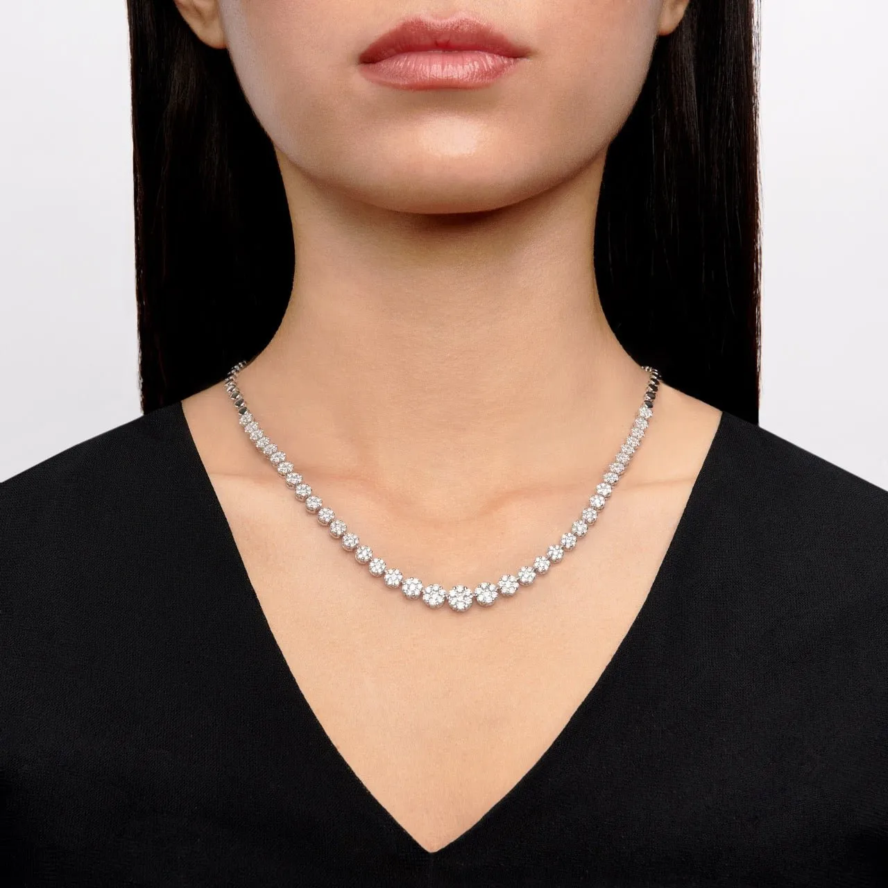 Necklace in 18k Gold with Diamonds LP4492_WHITE_18K_X