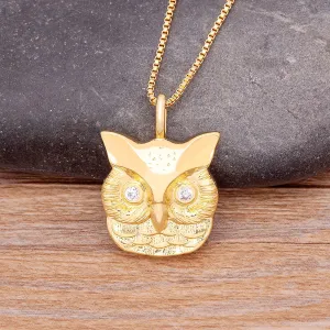 New Arrival Exquisite Fashion Lovely Owl Pendant Necklace Charm Women